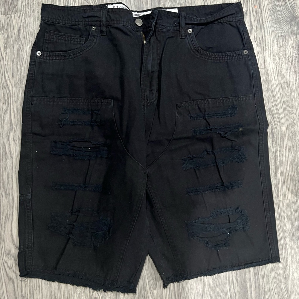 Mens LRG (Lifted Research Group) Jean Shorts